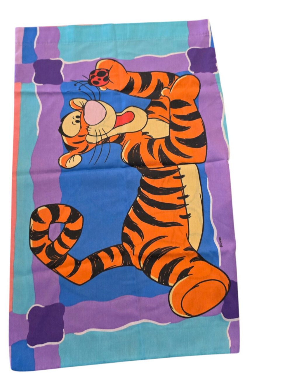 Vintage Tigger Pillowcase 90s Winnie The Pooh Disney Double Sided Standard